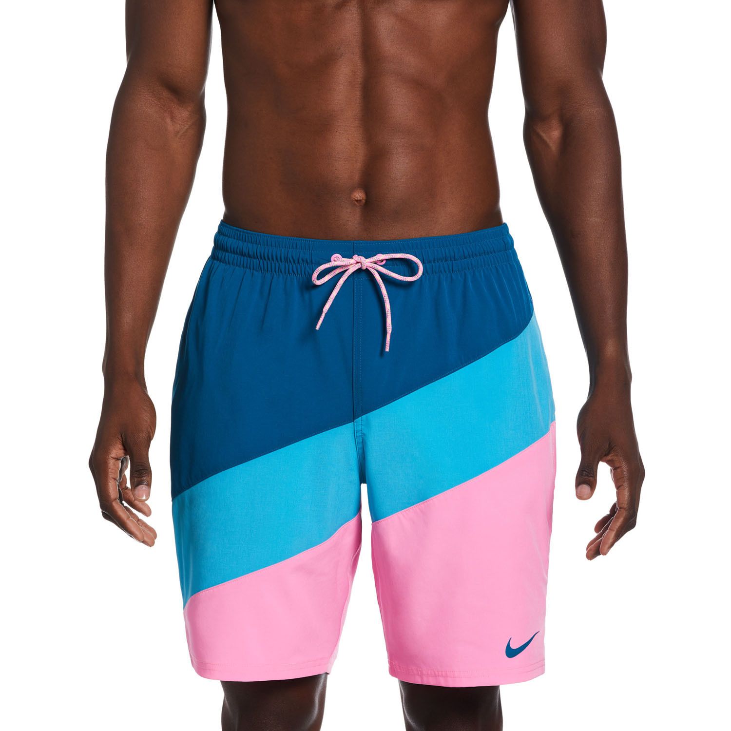 Men's Nike 9" Color Surge Swim Trunks - Pink Spell (S)