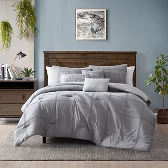 Avondale Manor Femi Embroidered Comforter Set with Shams and Decorative Pillows