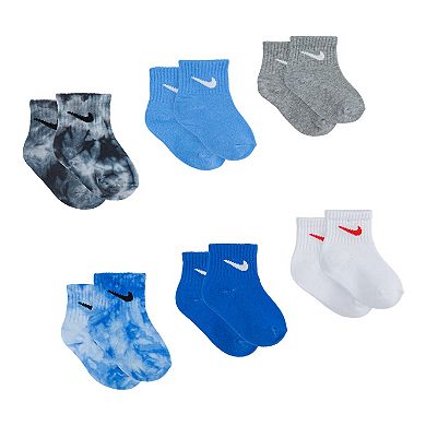 Baby/Toddler Boy Nike 6-Pack Swoosh Ankle Socks 