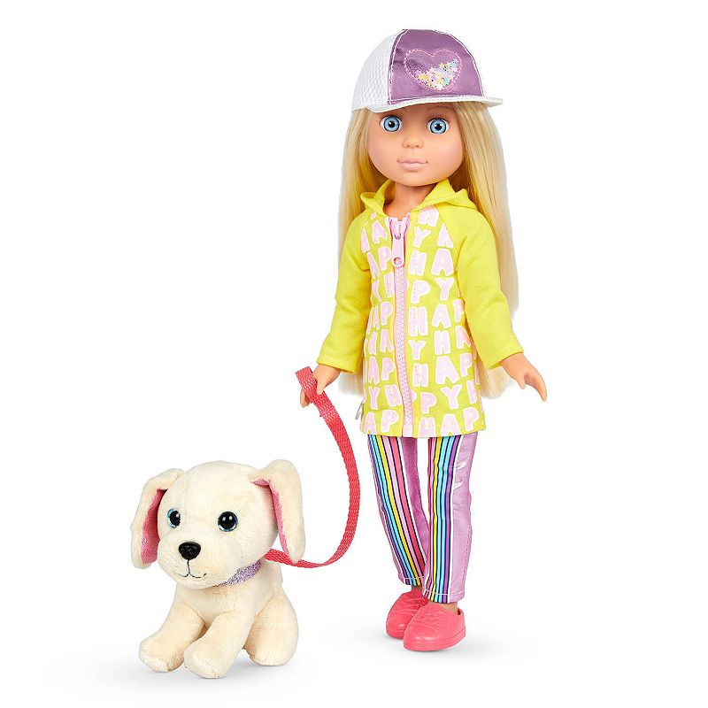 Glitter Girls Lora & Cleo Doll and Pet Figure Playset, Multicolor