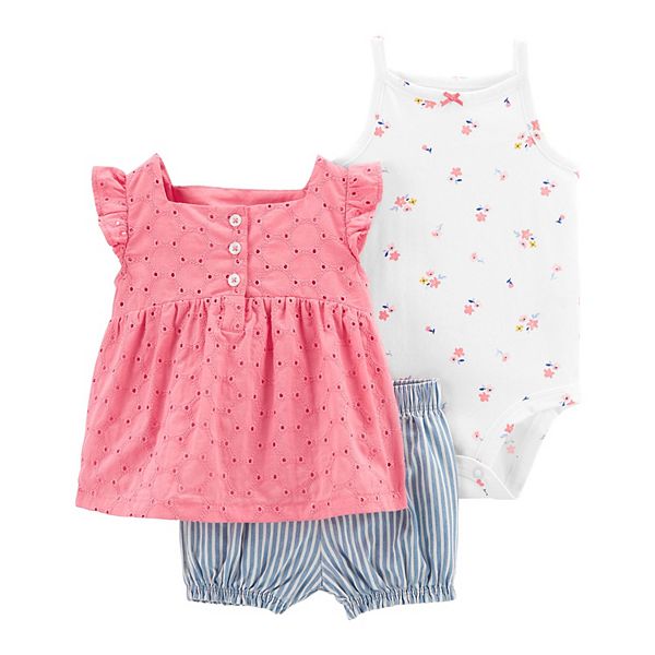 Baby Girl Carter's 3Piece Little Short Set