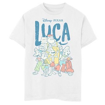 Disney / Pixar's Luca Boys 8-20 Group Shot Logo Tee