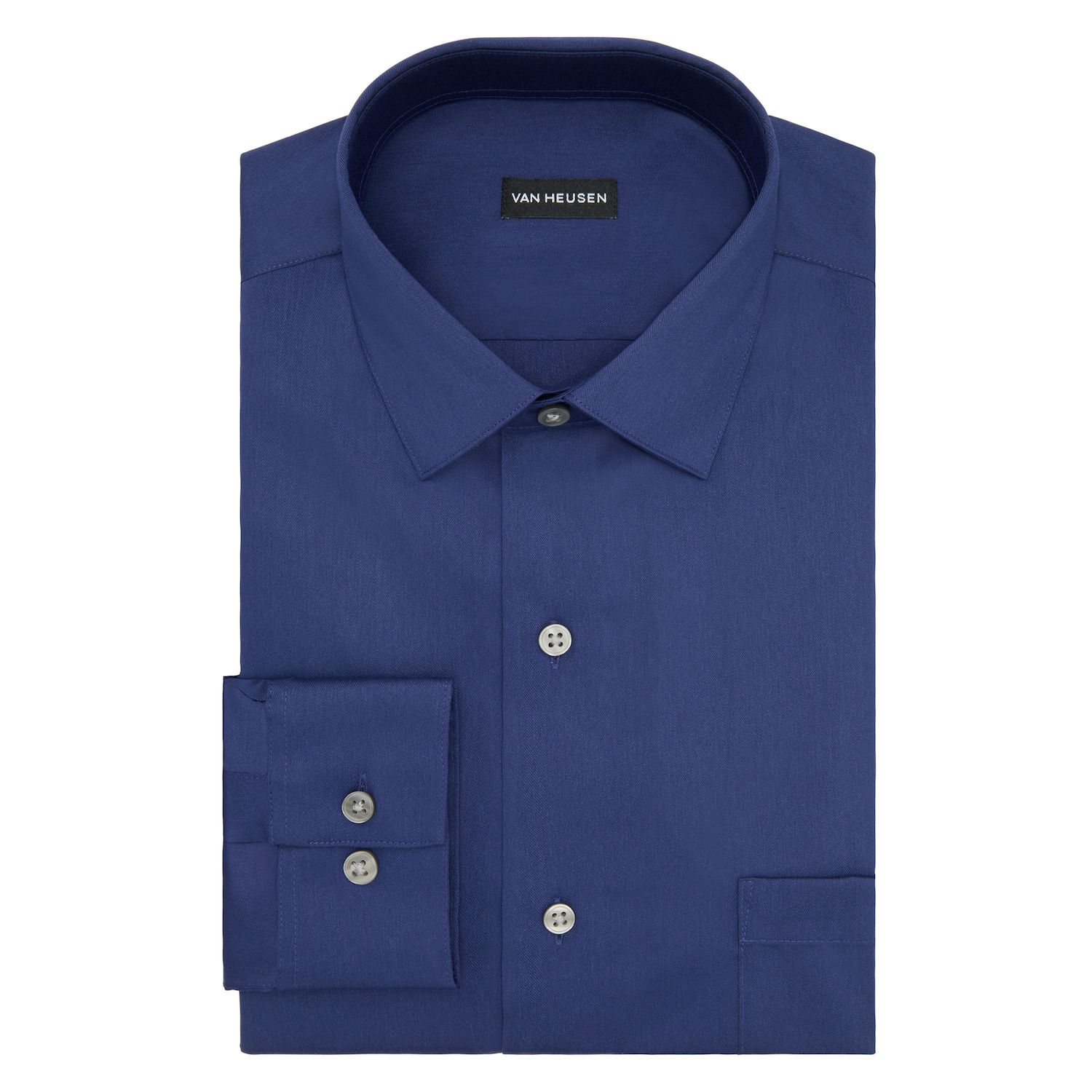 Van Heusen Camicia Uomo Regular Fit Anti Pieghe, Colletto Elasticizzato, Manica Lunga, Blue Frost, Collo 41-42, Manica 81-84 Cm