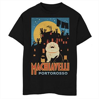 Disney / Pixar's Luca Boys 6-20 Machiavelli Portorosso Moon Poster Tee
