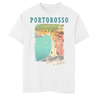 Disney / Pixar's Luca Boys 8-20 Portorosso Benvenuto In Italia Tee