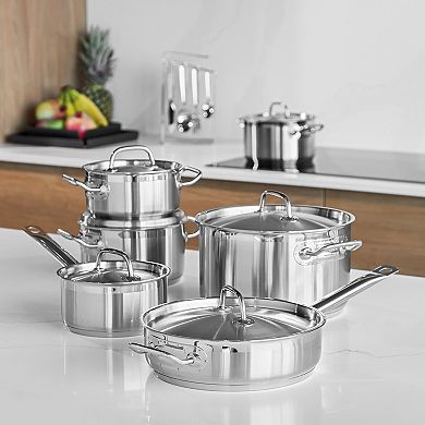 BergHOFF Comfort 12-pc. Stainless Steel Cookware Set