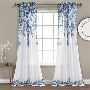 Lush Decor Tanisha Sheer Window Curtain Set