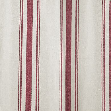 Lush Decor Farmhouse Stripe Window Curtain Set