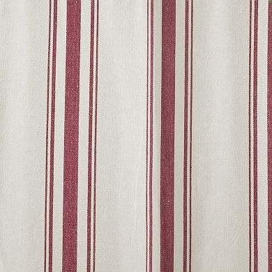 Lush Decor Farmhouse Stripe Window Curtain Set