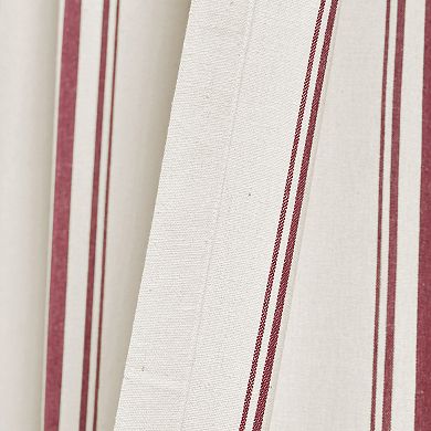 Lush Decor Farmhouse Stripe Window Curtain Set