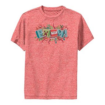 Boys 8-20 Minecraft Boom Character And Item Collage Graphic Tee