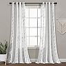 Lush Decor Hygge Stripe Window Curtain Set