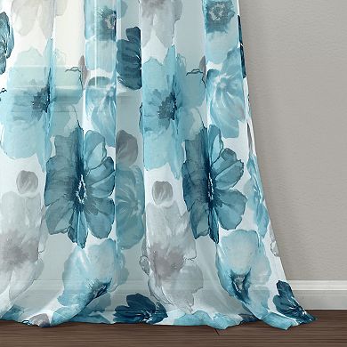 Lush Decor Leah Sheer Window Curtain Set
