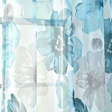 Lush Decor Leah Sheer Window Curtain Set