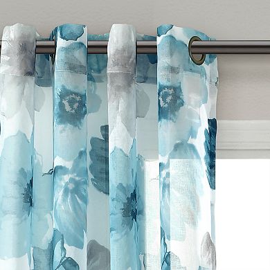 Lush Decor Leah Sheer Window Curtain Set