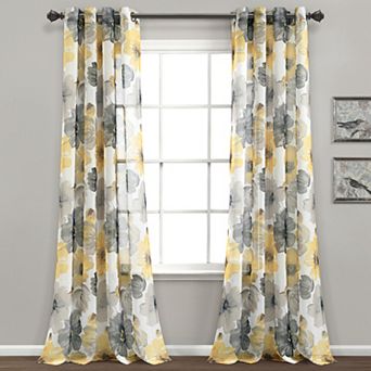 Lush Decor Leah Sheer Window Curtain Set