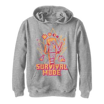 Boys 8-20 Minecraft Survival Mode Sketch Collage Hoodie