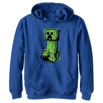 Boys 8-20 Minecraft Creeper Grafitti Style Portrait Hoodie