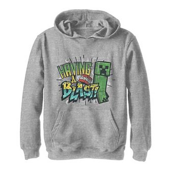 Boys 8-20 Minecraft Creeper Having A Blast Explosion Hoodie