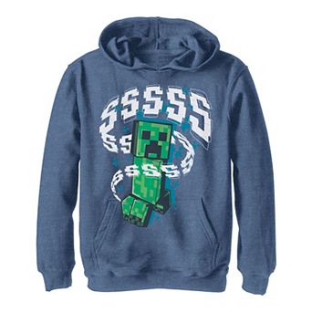 Boys 8-20 Minecraft Creeper "SSSS" Noice Portrait Hoodie