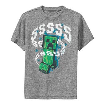Boys 8-20 Minecraft Creeper "SSSS" Noice Portrait Graphic Tee