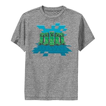 Boys 8-20 Minecraft Creeper Mob Poster Graphic Tee