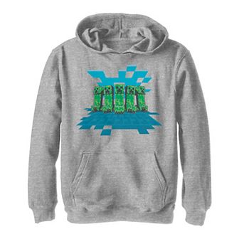 Boys 8-20 Minecraft Creeper Mob Poster Hoodie