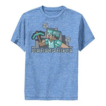 Boys 8-20 Minecraft Diamond Miner Portrait Graphic Tee
