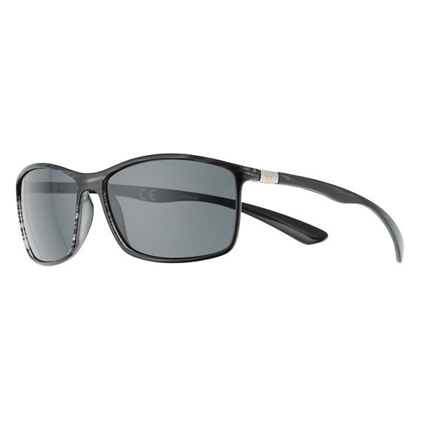 Men's Dockers® 59mm Shiny Gray Rectangular Polarized Sunglasses