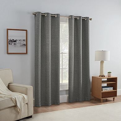 eclipse Carter Draftstopper Grommet Window Curtain Set