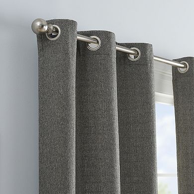 eclipse Carter Draftstopper Grommet Window Curtain Set