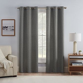 eclipse Carter Draftstopper Grommet Window Curtain Set