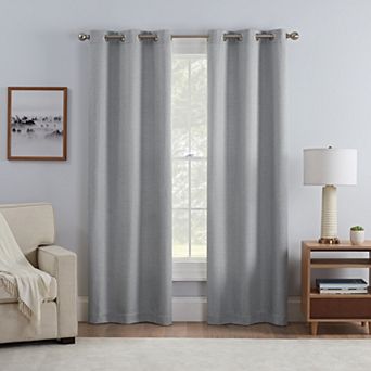 eclipse Carter Draftstopper Grommet Window Curtain Set