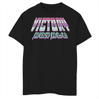 Boys 8-20 Fortnite Victory Royale Pixelated Text Graphic Tee