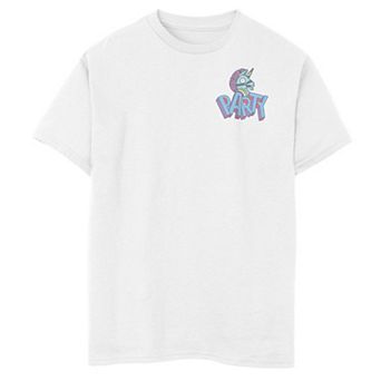 Boys 8-20 Fornite Party Llama Head Left Chest Logo Graphic Tee