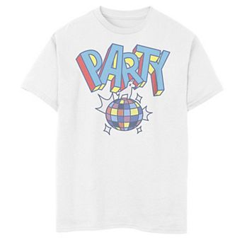 Boys 8-20 Fortnite Party Disco Ball Portrait Graphic Tee