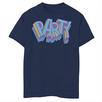 Boys 8-20 Fortnite Party Colorful Text Graphic Tee