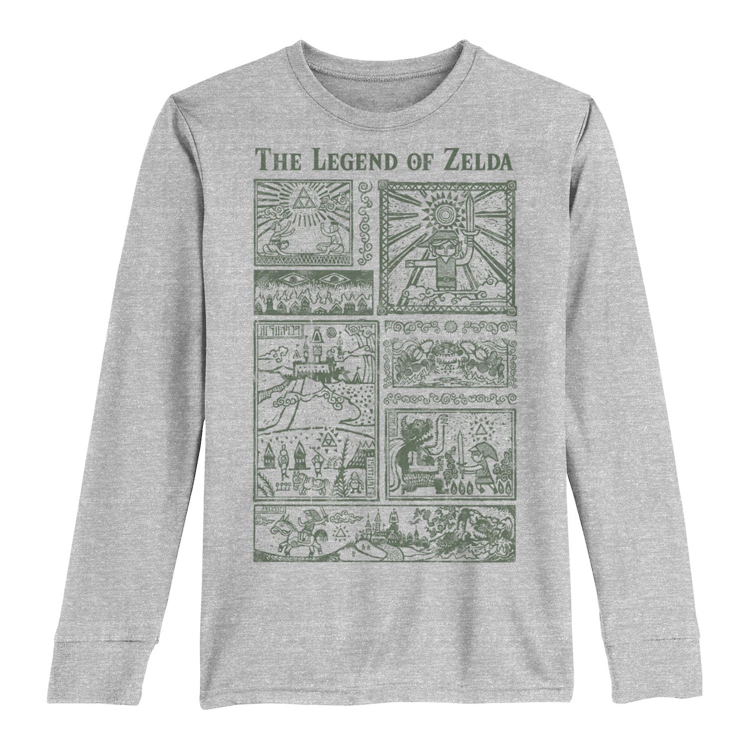 Image for Licensed Character Boys 8-20 The Legend Of Zelda Story Panels Long-Sleeve Graphic Tee at Kohl's.