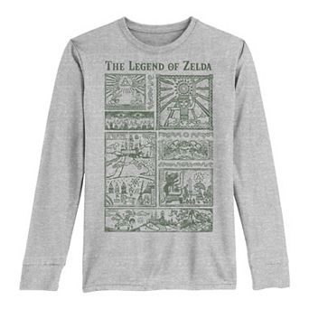 Boys 8-20 The Legend Of Zelda Story Panels Long-Sleeve Graphic Tee