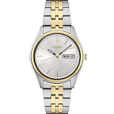 Seiko mens two tone watch sale