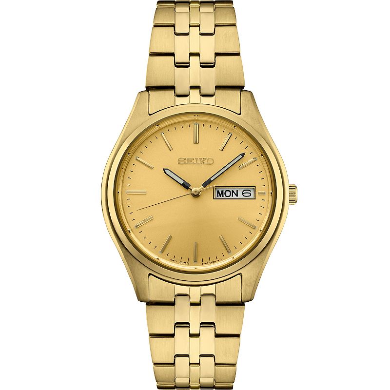 Seiko Men's Essential Champagne Dial Watch - SUR434, Size: Medium, Gold