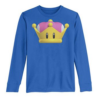 Boys 8-20 Nintendo Super Mario Super Crown Portrait Long-Sleeve Graphic Tee