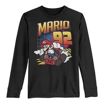 Boys 8-20 Nintendo Mario Kart 92 Classic Drift Colorful Long-Sleeve Graphic Tee