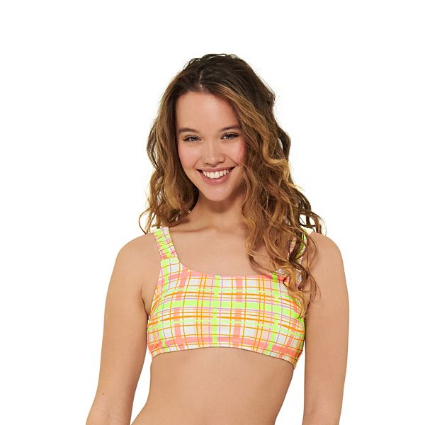 Juniors' Ninety-Nine° Ruched Bikini Top