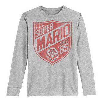 Boys 8-20 Nintendo Super Mario Since 85 Badge Style Logo Long-Sleeve Graphic Tee