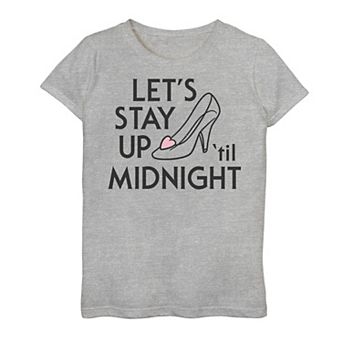 Disney's Cinderella Girls 7-16 Up 'Til Midnight Slipper Graphic Tee