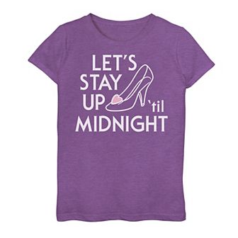 Disney's Cinderella Girls 7-16 Up 'Til Midnight Slipper Graphic Tee