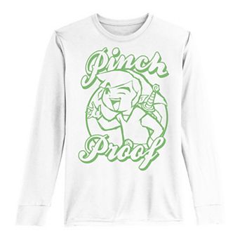 Boys 8-20 Nintendo Legend of Zelda Pinch Proof Link Green Long-Sleeve Graphic Tee