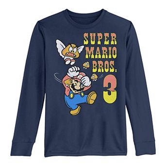 Boys 8-20 Super Mario 3 Flying Goombas Long-Sleeve Graphic Tee