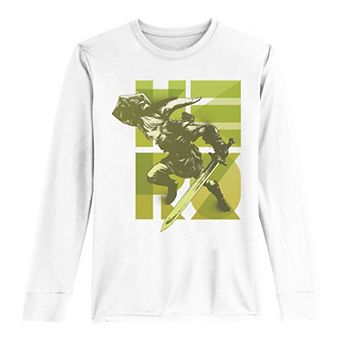 Boys 8-20 The Legend Of Zelda Link Hero Overlay Long-Sleeve Graphic Tee
